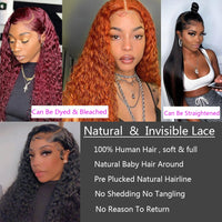 Karbalu HD Lace Frontal Wig Water Wave Lace Front Wig Brazilian Human Hair Wigs Wet And Wavy Curly Lace Front Human Hair Wigs