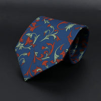 Vintage Men's Tie Geometry Paisley Khaki Blue Necktie Soft Chic Bohemian Print 9cm Ties For Men Wedding Business Daily Accessory