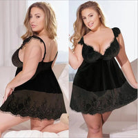 5XL Plus Size Sexy Lingerie Hot Erotic Apparel Babydoll Underwear Women's Nightdress Porno Costumes Sleepwear Dress Costumes