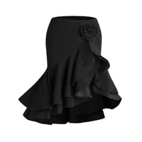 Latin Dance set Clothes Girls Long SLeeves Short Top Skirt Cha cha samba Performance Competition Dress Burgundy Black Dress Kids