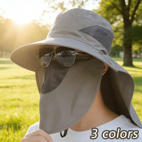Wide Brim Sun Hat Unisex UPF 50+ UV Protection Outdoor Fishing Cap Breathable Summer Beach Hat For Men Women Hiking Camping New