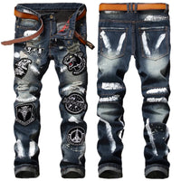 High Quality Brand Men Jeans 2023 New Fashion Casual Business Vintage Streetwear Male Denin Pants Hip Hop Youth Cargo Pants Men