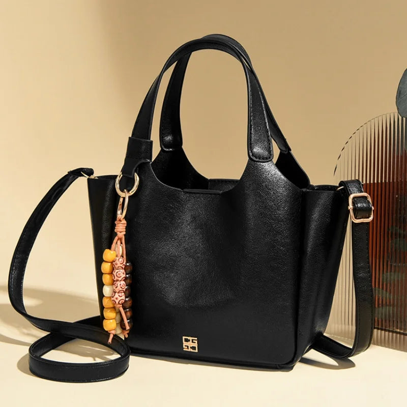 Ladies' light luxury handbag 2026 new high-end designer fashion retro handbag shoulder bag large capacity crossbody bag tote bag