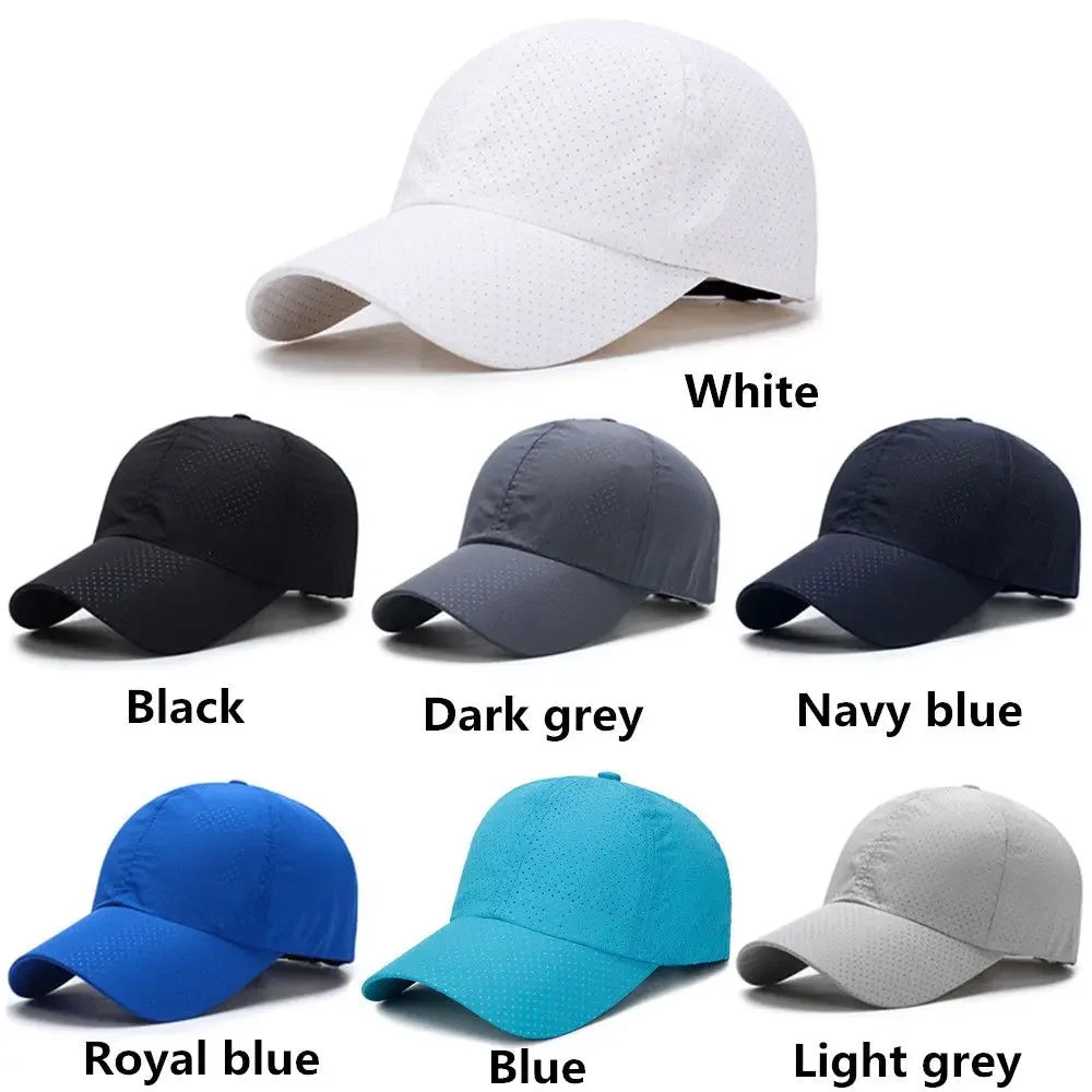 Hat Men Spring Summer Solid Color Mesh Cap Baseball Cap Women Autumn Korean Edition Sunscreen Hat Mesh Breathable Peaked Cap