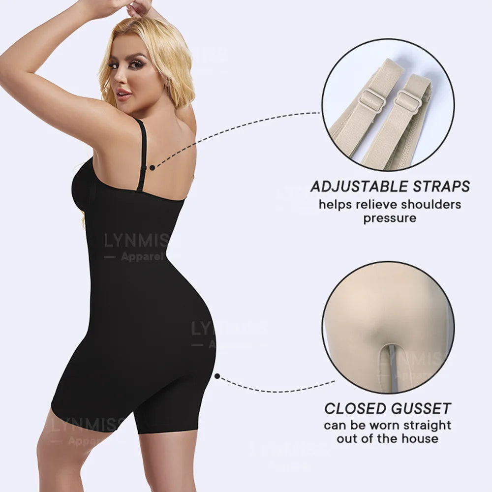 Tummy Control Zipper Bodysuit Faja Colombia High Compression Buttock Enhancer Hourglass Waist Post Surgery Recovery Shapewear