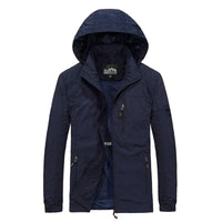 Men's Windbreaker Jackets Waterproof Hooded Water Proof Wind Breaker Casual Coat Male Clothing  Autumn Jackets Men TOP