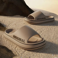 Woman Slippers Summer For Women Man Solid Women Letter Mens Shoe Thick Sole Indoor Bathroom Anti Slippers Slip Indoor House
