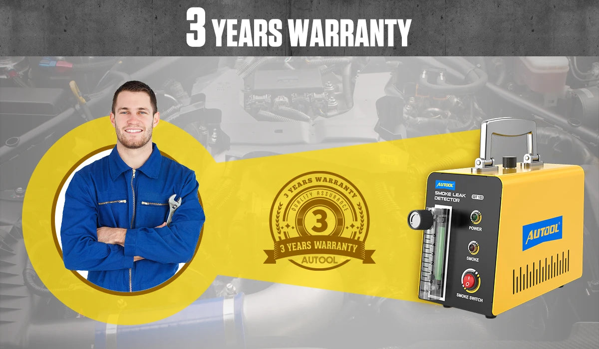 AUTOOL Car Smoke Leak Detector Smoking Generator Automotive Pipe Leakage Analyzer Vacuum Leakage Diagnostic Tool SDT103 *