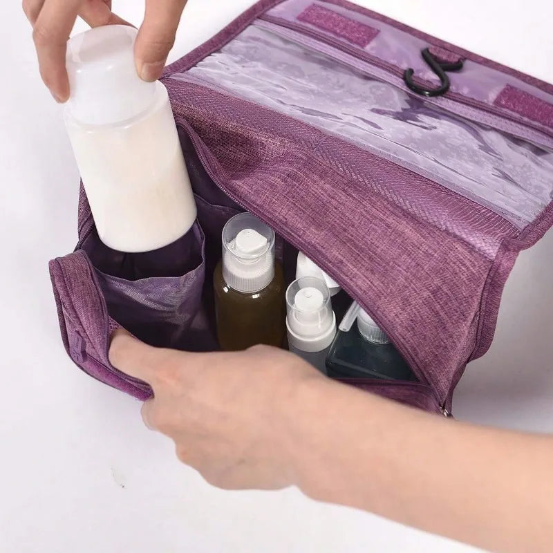 Oxford Fabric Men Business Portable Storage Bag Toiletries Organizer Women Cosmetic Bag Waterproof Hanging Travel Wash Pouch