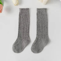 Baby Girls Socks Summer Kids Long Sock Toddlers Knee High Mesh Thin Socks Hollow Out Soft Cotton Infant Socken For 0-7 Years