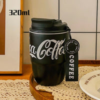 304 Stainless Steel Insulated Cup Women Men Water Bottles Coffee Cup Gift Portable Dual Drink Office Cup Coca-cola fashion 2024