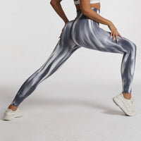 New Tiedye Gym Leggings Seamless Women Push Up Stretch Pants Scrunch Sports High Waist Booty Lifting Workout Yoga Leggins Nylon