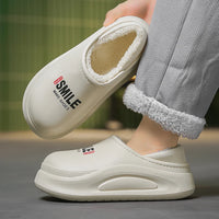 Winter Women Shoes Slippers Comfort Slip-on Mans Sandals Leisure Warm Short Plush  Men Shoes Women