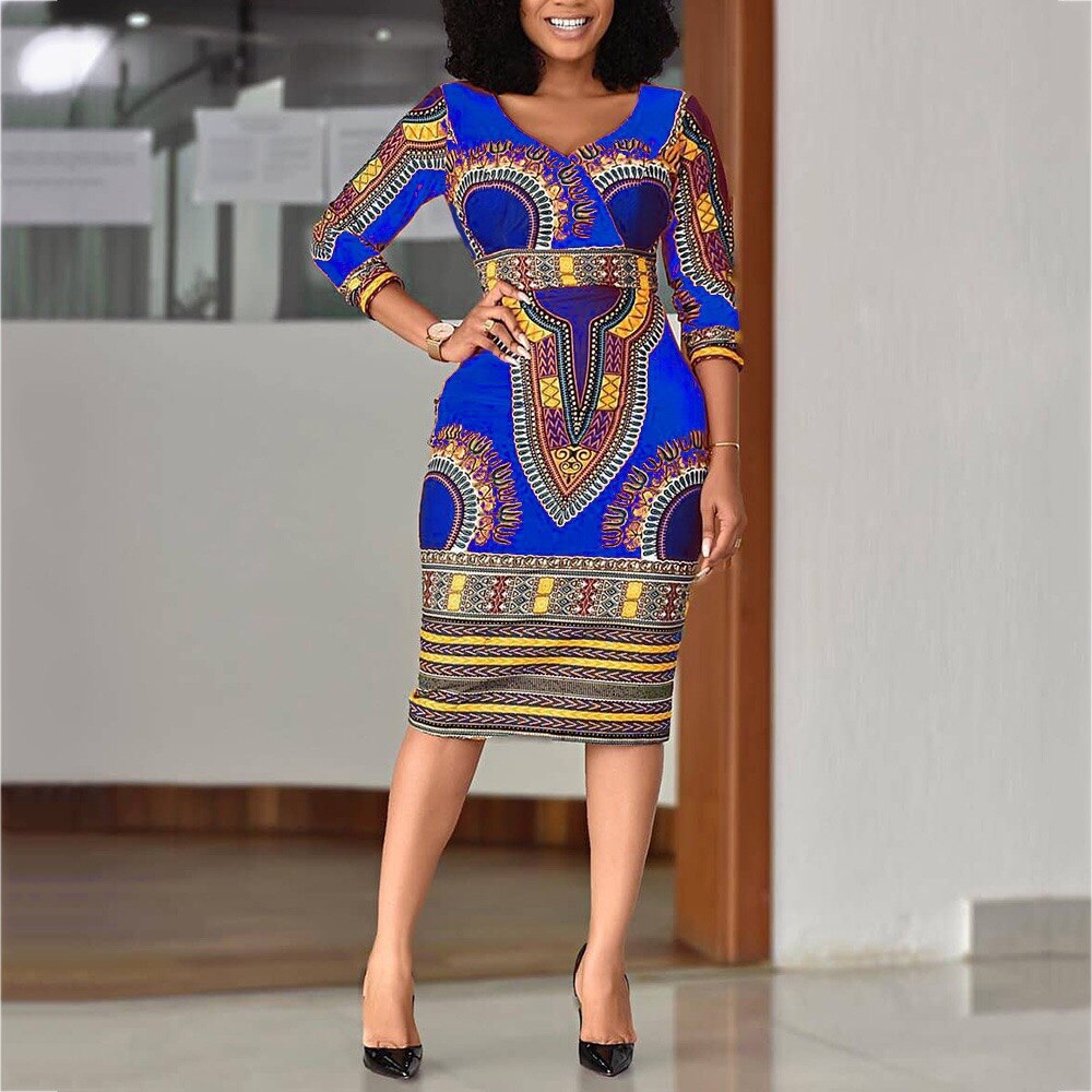African Ladies Dresses Elegant Wrist High Waist V Neck Vintage For Wor Mega Mart Center African Ladies Dresses Elegant Wrist High Waist V Neck Vintage For Wor Mega Mart Center