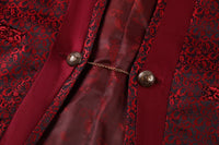 2025 New Wedding Host Performance Men's Suit Dress Three-piece Botanical Floral Pattern  Blazer  for Men with Pants and Vest