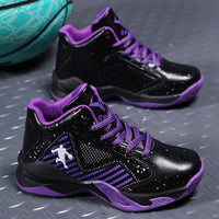 Youth Basketball Shoes Outdoor Non slip Durable Sports Shoes Boys Spring and Autumn Fashion Trend Leather Sneaker