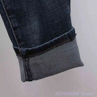 Large size jeans women loose new harem pants sister pants 5XL 4XL high waist front button trendy pants jeans for women