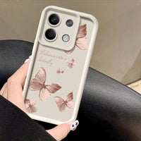 Shockproof Golden Butterfly Case For Xiaomi Redmi Note 13 12 Pro 5G 11 10 14 4G Poco F6 X6 X5 Pro 11T 13T 14T Pro Funda Luxury