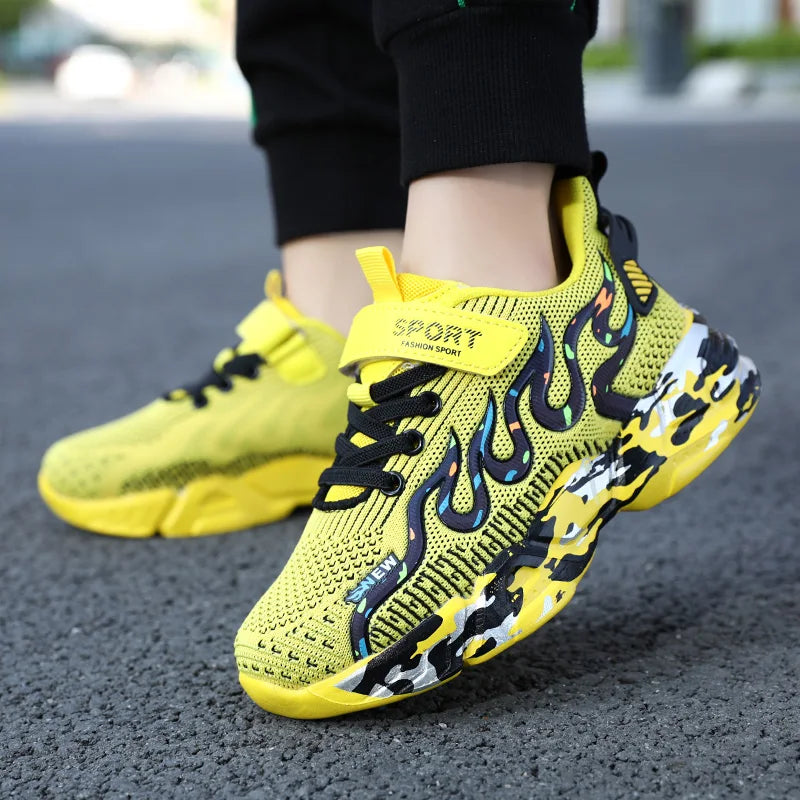Spring Fall Kids New Shoes for Boys Girls Child Sneakers Casual Shoes Breathe Flats Running Boys Sports Shoes Teen Children's