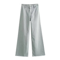 2023 New Women's Wear High Quality Fashion High Waist Straight Slender Wide Leg Jeans