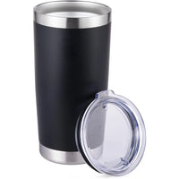 20oz Insulated Tumblers with Lid Stainless Steel Double Wall Tumbler Travel Coffee Cups Powder Coated Tapered Metal Thermal Mug