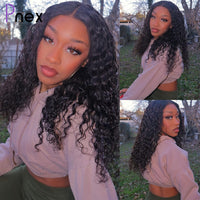 13x4 Deep Wave Lace Frontal Wig Curly Lace Front Human Hair Wigs For Women Brazilian Natural Remy 4x4 Closure Wig Baby Hair