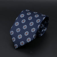 Fashion Men's 7.5cm Silk Tie Super Soft Bohemian Style Dot Chic Novelty Red Blue Necktie Suit Shirt Luxury Banquet Accessories
