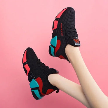 Tenis Feminino 2025 Women's Vulcanize Shoes Outdoor Breathable Air Mesh Fitness Fabric Sock Sneakers Female Chaussures Femme