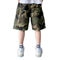 New Summer Shorts for Kid Boys Camouflage Beach Shorts Children Casual Print Cotton Pants For Age 4 5 6 7 8 9 10 11 12 13 Years