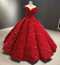 Red New Simple Bridesmaid Dresses For Wedding Off The Shoulder Sequins Guest Gown Maid of Honor Evening Dress Customized