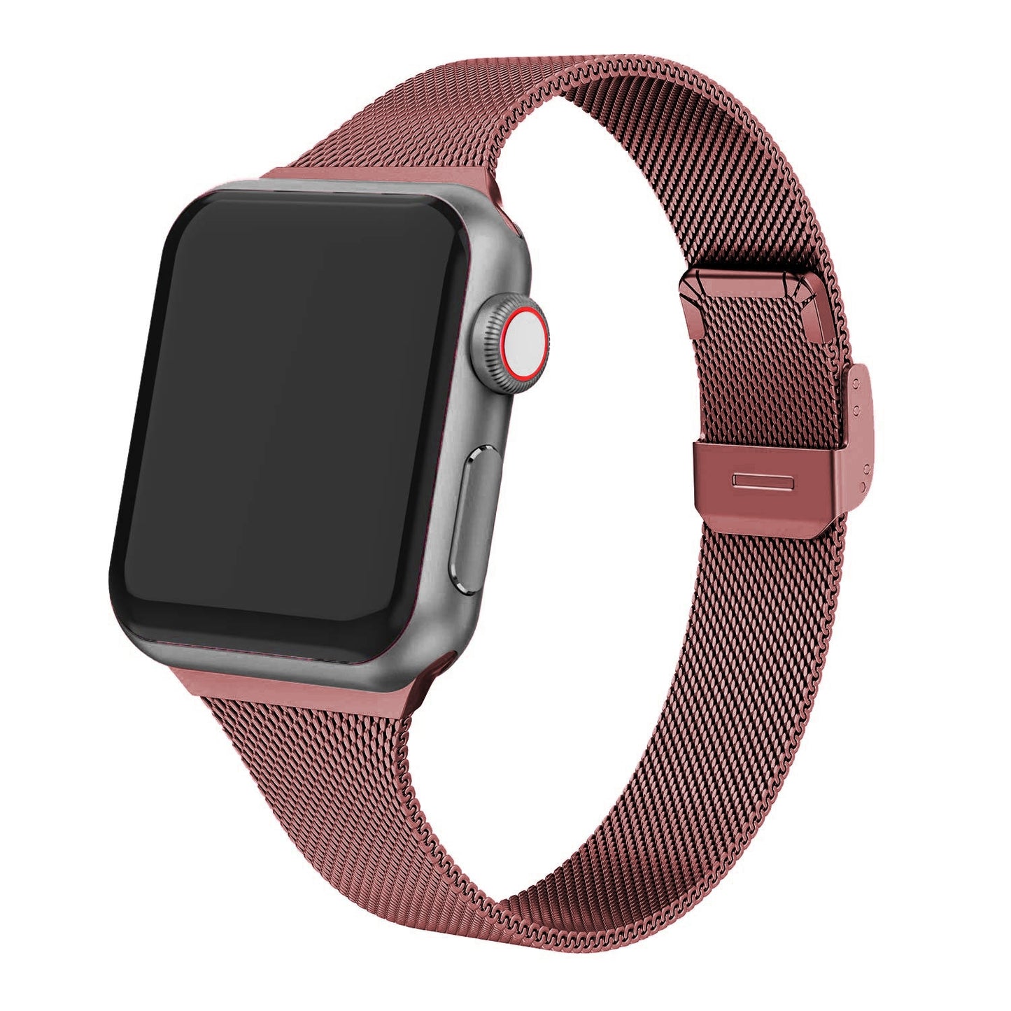 Slim strap For Apple Watch band 40mm 44mm 45mm 41mm 49mm 38mm 42mm Meatl bracelet correa iWatch serieS 3 4 5 6 se 7 8 ultra