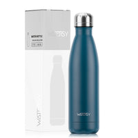 WATERSY 500ml Insulated Water Bottle, Stainless Steel Thermal Leakproof Flask, BPA-Free Double Walled Vacuum Bottle for Sports