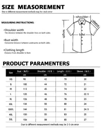 Men's Shirt Comfortable Short Sleeve Linen 100% Men's Shirt Elegant Geometric Striped Pattern Casual Fashionable Shirt