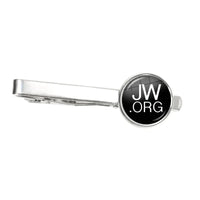 Hot Selling Personalized Steam Punk Jehovah's Witness Tie Clip JW.ORG Clip Glass Dome Handmade Jewelry