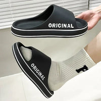 Woman Slippers Summer For Women Man Solid Women Letter Mens Shoe Thick Sole Indoor Bathroom Anti Slippers Slip Indoor House