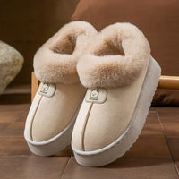 Winter Women Short Plush Warm Snow Boots Casual Shoes  New Suede Fur Chelsea Ankle Boots Flats Platform Ladies Shoes Botas