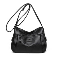 Many Pockets Shoulder Crossbody Bags for Women 2023 Brand Leather Ladies Designr Handbags Winter Style Messenger Bags Sac A Main