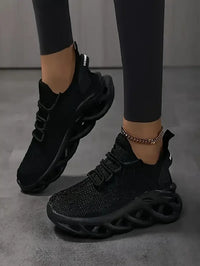 Men Casual Sport Shoes Breathable Lightweight Sneakers Outdoor Mesh Black Running Shoes Athletic Jogging Tenis Walking Shoes