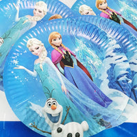 Frozen Anna Elsa Princess Birthday Party Decorations Kids Disposable Tableware Plates Cups Napkins Balloons Baby Shower Supplies