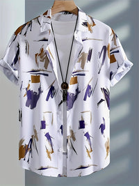 New Men's Large Size Shirts Daily Versatile Comfortable Breathable Short-sleeved Men's Button-down Shirts Fashion Men's Clothing