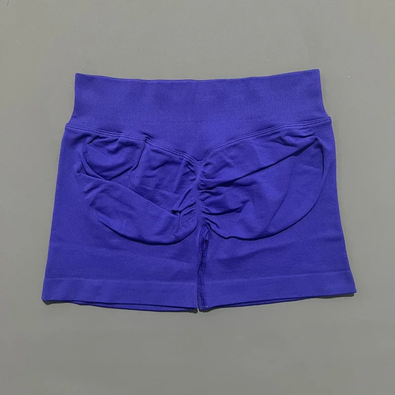 Gym Shorts Women Fitness Sports Biker Shorts High Waist And Waist Tightening Yoga Shorts Workout Scrunch Butt Seamless Leggings
