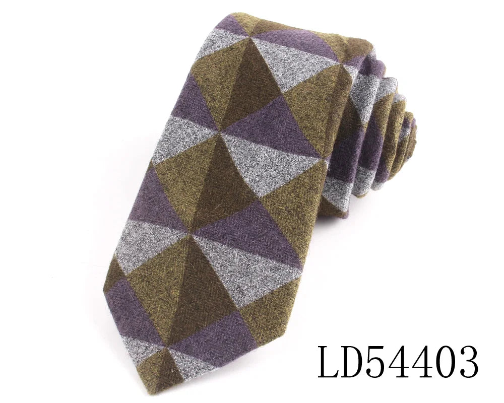 New Cotton Ties Casual Skinny Necktie For Party Boys Girls Plaid Neck Tie Wedding Necktie For Groom Neck Wear For Men Gravata
