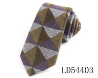 New Cotton Ties Casual Skinny Necktie For Party Boys Girls Plaid Neck Tie Wedding Necktie For Groom Neck Wear For Men Gravata