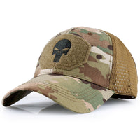 Military Skull Baseball Caps Ghost Camouflage Tactical Army Combat Paintball Adjustable Cap Summer Sun Hats Men Women Fashion