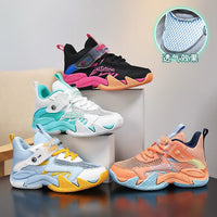 Children's New Training Basketball Shoes Summer Mesh Breathable Sneaker Outdoor Fashion Anti slip Running Footwear 31-40
