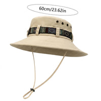 Four Seasons Bucket Hat Sun-Protection Hat for Outdoor Activities UPF50+ Wide Brim Adjustable Fishing Cap for Men and Women