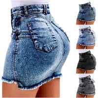 Women Sexy High Waisted Black Mini Denim Skirt Woman Fashion 2023 Summer Ladies Casual Slim Bodycon Short Jeans Skirt oversized