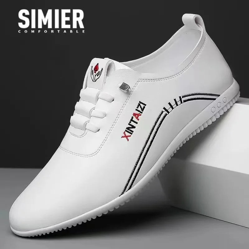 Leather Shoes for Men Fashion Soft Sole Men Loafers Comfortable Lightweight Walking Shoes Men Flats Moccasins Zapatillas Hombre