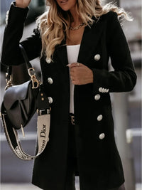 Casual Woolen Coat for Women Long Sleeve Streetwear Korean Fashion Jackets Button Turn Down Collar 2023 New Autumn Winter Coats