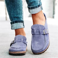 Gacimy Women Cork Footbed Clogs Sandals With Adjustable Buckle Cozy Arch Support Men Mules Retro Suede Clogs Slippers Home Shoes